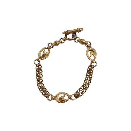 Gold metal bracelet