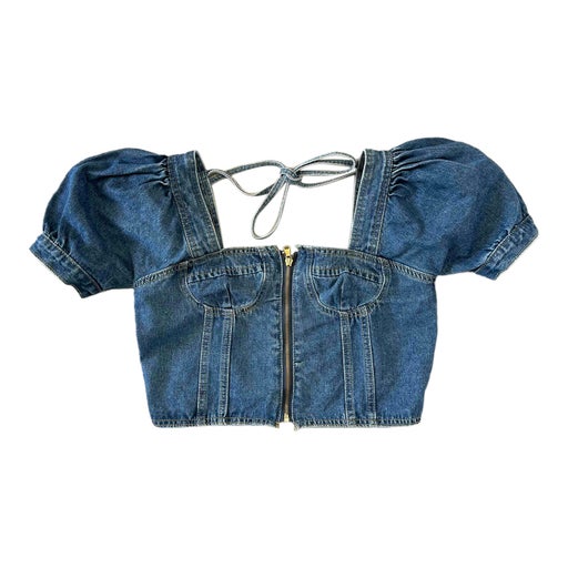 Denim crop top