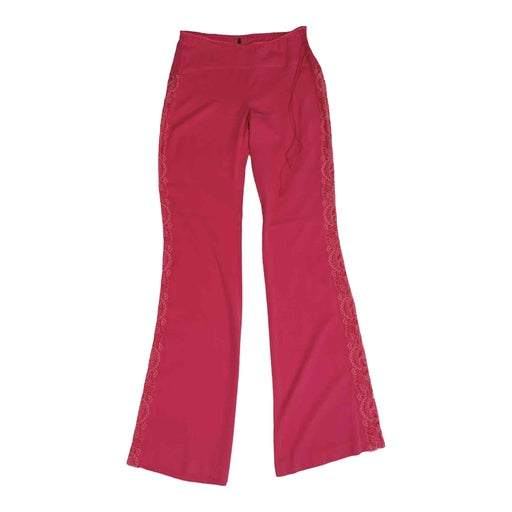 Pantalon en soie et dentelle