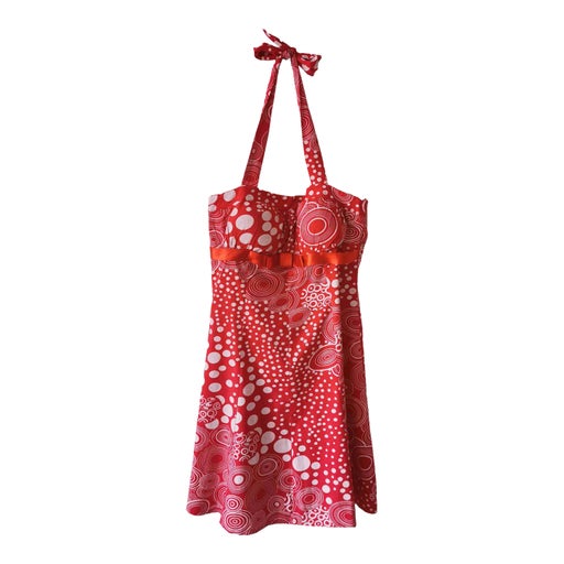 Robe dos nu à pois