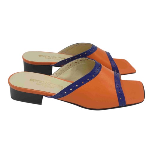 Mules en cuir