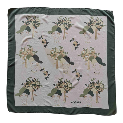 Magnificent Parisian silk scarf with