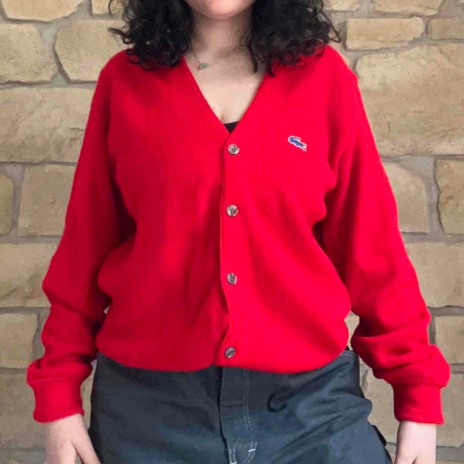 Gilet lacoste top rouge femme