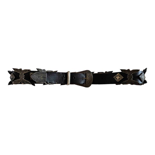 Ceinture en cuir et métal
