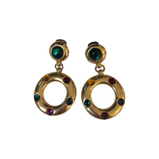 Boucles d’oreilles en métal doré
