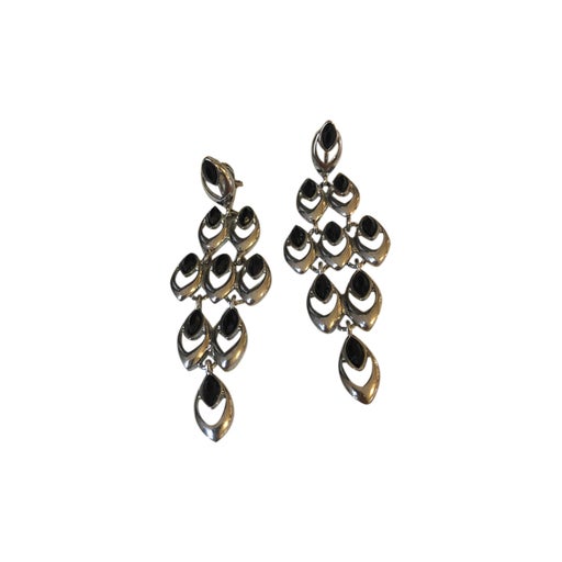 Boucles d’oreilles en métal argenté