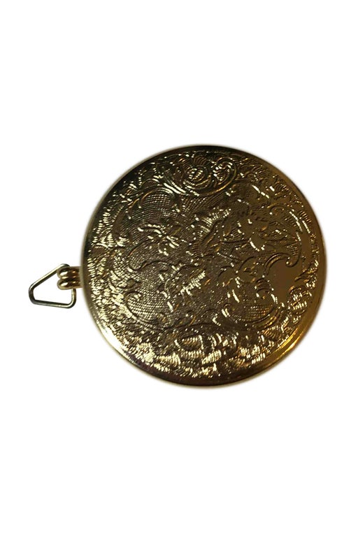 Golden metal pendant