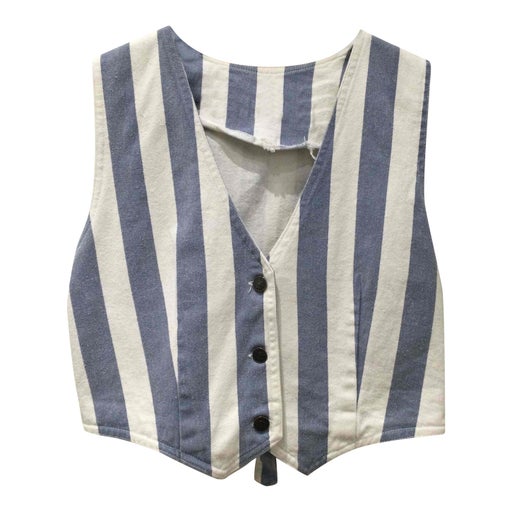 Sleeveless denim vest