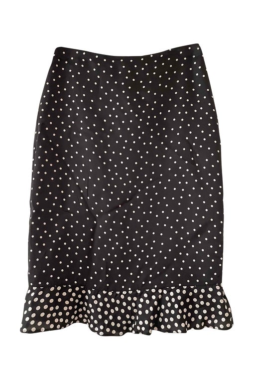 Polka dot midi skirt