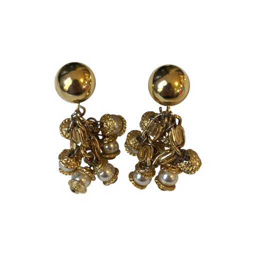 Boucles d’oreilles clips en métal doré