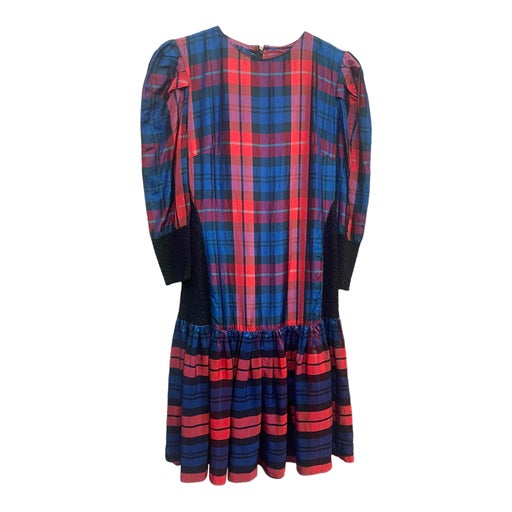 Iridescent tartan dress
