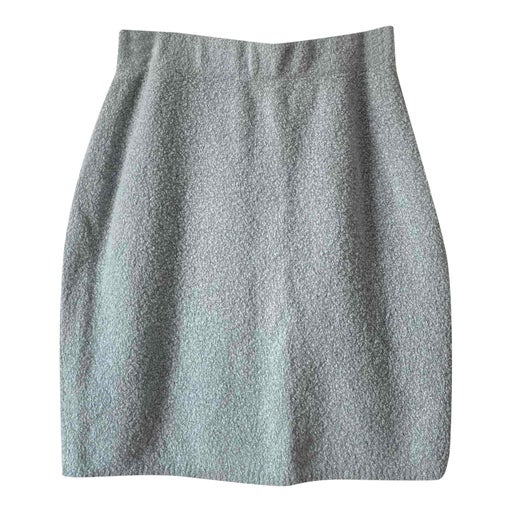 Wool and angora skirt