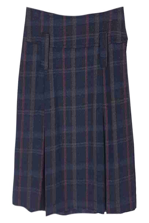 Plaid mini skirt