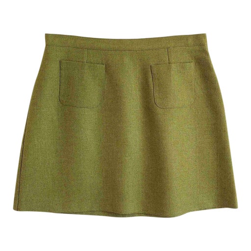 Mini-jupe vert olive