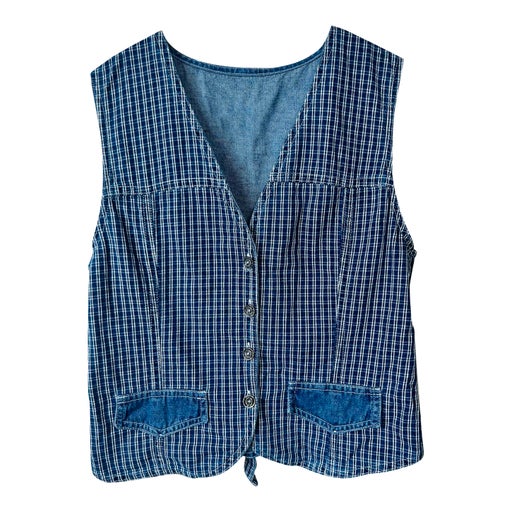 Sleeveless denim vest