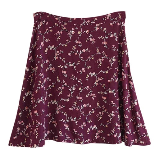 Jupe courte à fleurs