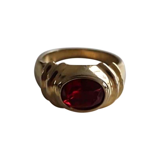 Bague en métal doré