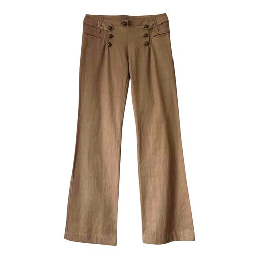 Pantalon flare en coton