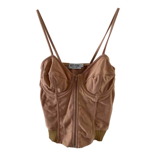 Suedette corset