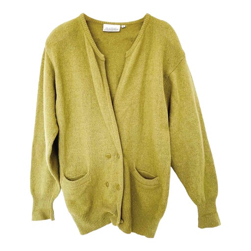 Cardigan en laine et angora