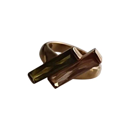 Bague en métal doré