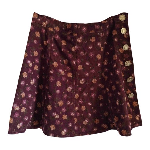 Mini-jupe en velours
