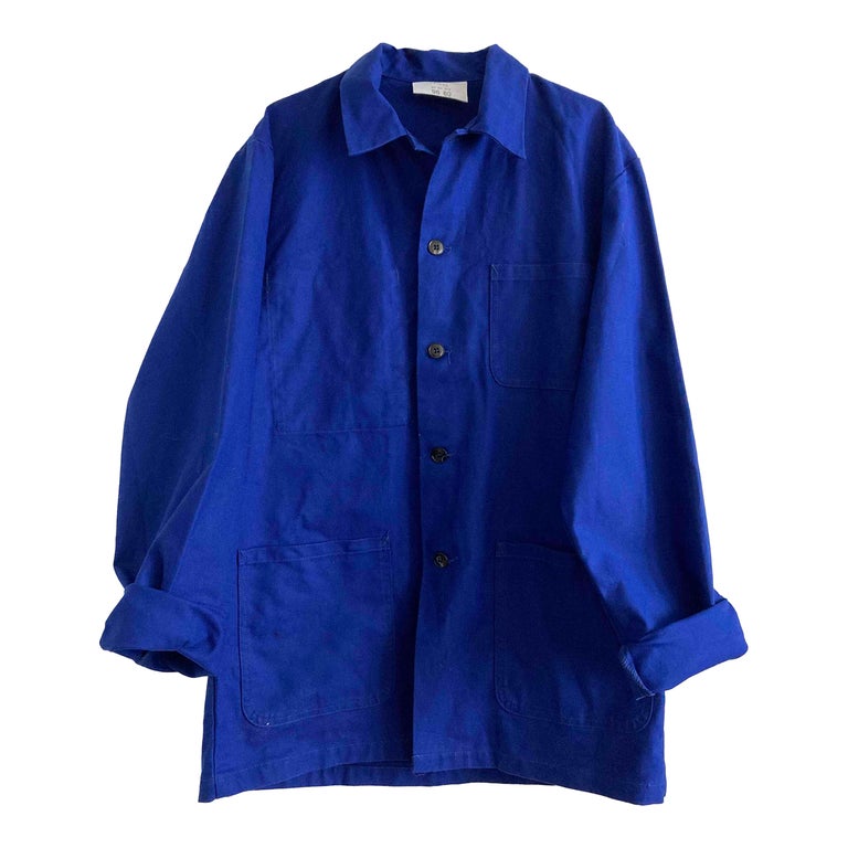 Veste bleu de travail pour femme