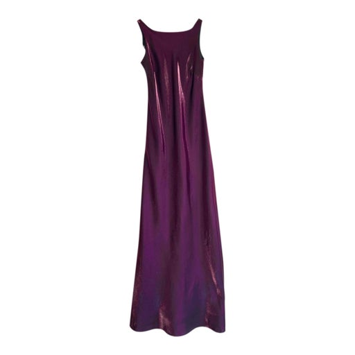 Long satin dress