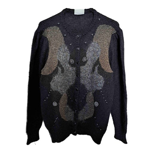 Cardigan en laine et angora