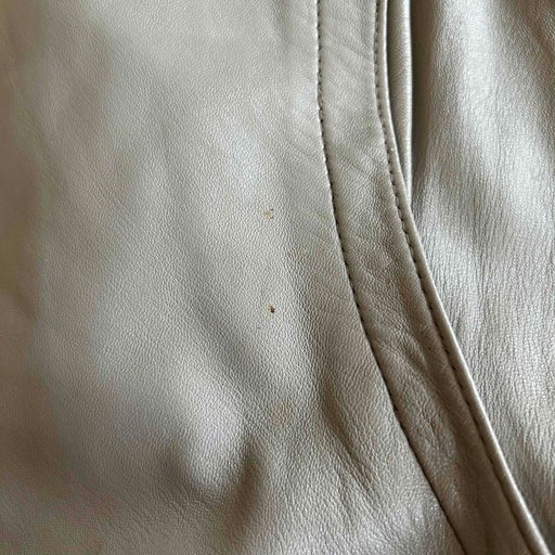 Leather trench coat