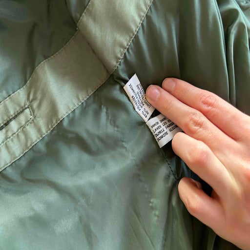 Khaki green trench coat