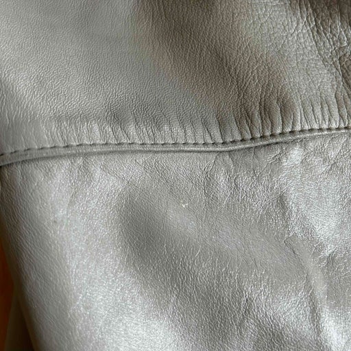 Leather trench coat