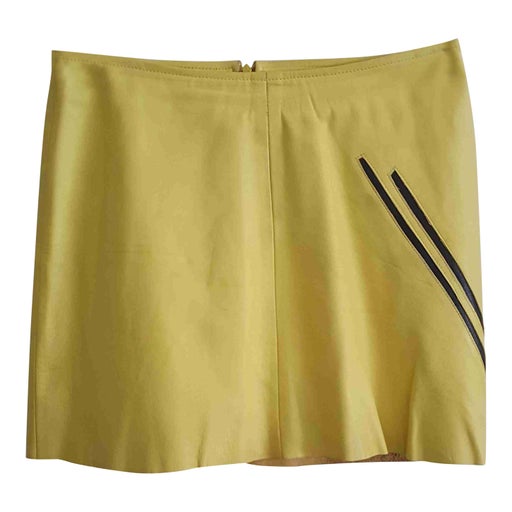 Mini-jupe en cuir