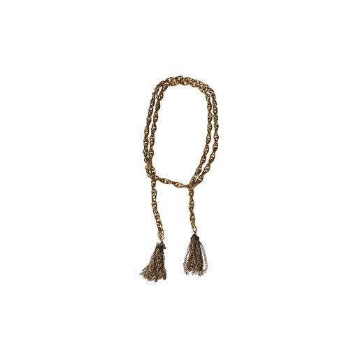 Sautoir en métal doré