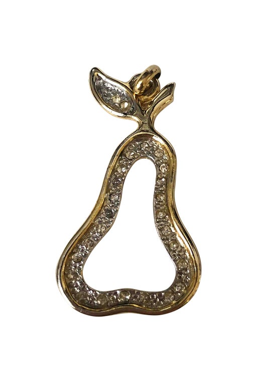 Golden metal pendant