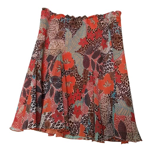 Floral short skirt