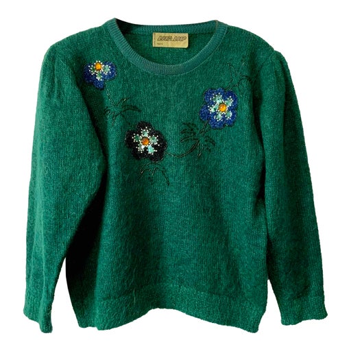Pull à fleurs