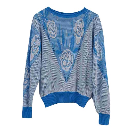 Pull à fleurs