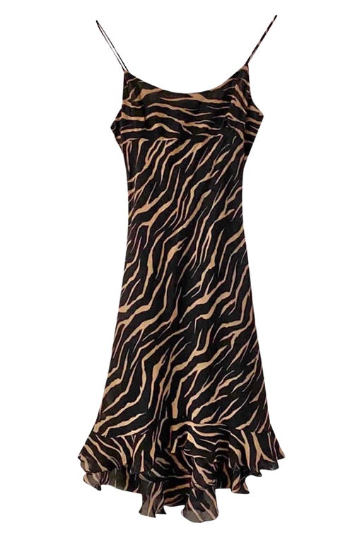 Zebra midi dress