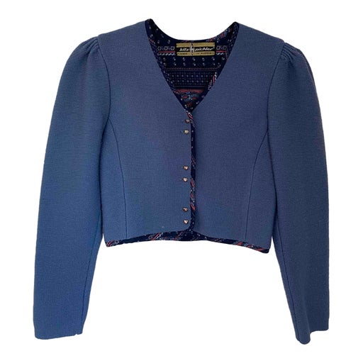 Cardigan autrichienne en laine et coton