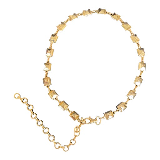 Ceinture chaine en métal doré