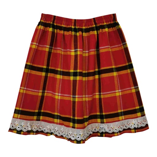 Cotton madras skirt