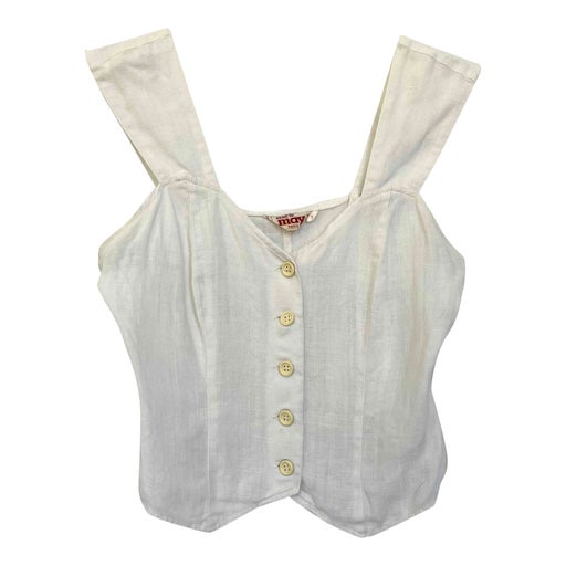 Crop top en lin