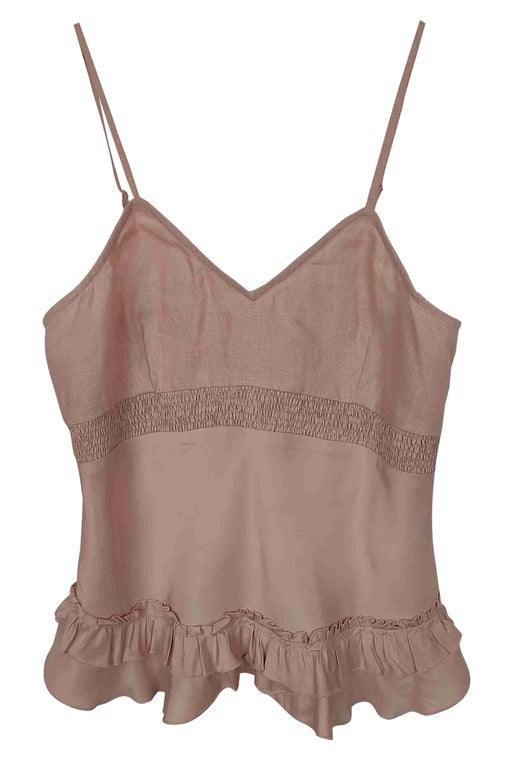 Linen and silk camisole