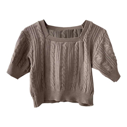 Crop top en coton torsadé