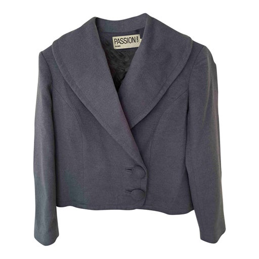 Veste en laine, angora et cachemire