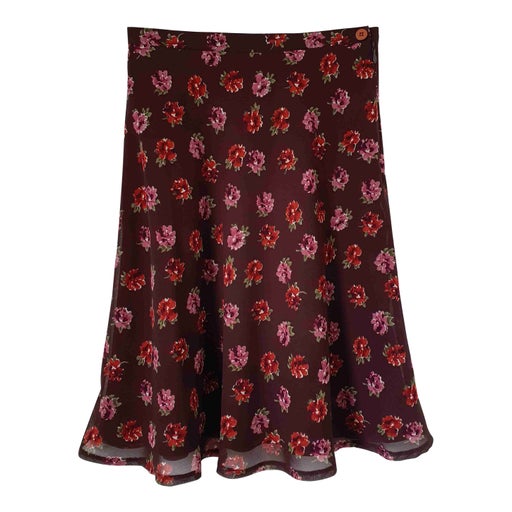 Flowing floral skirt
