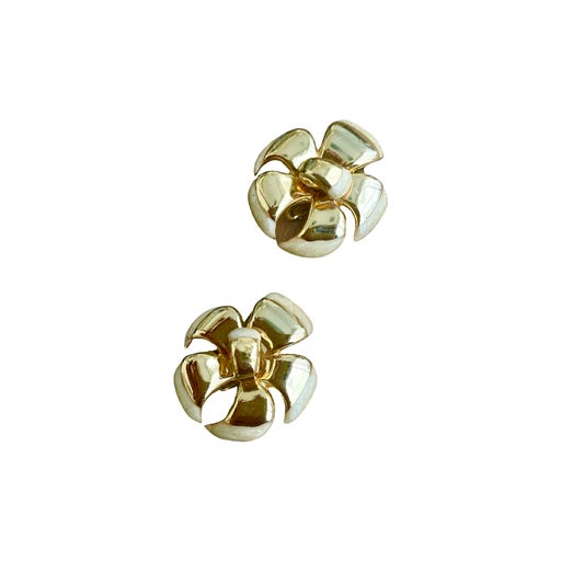 Boucle d’oreilles en métal doré