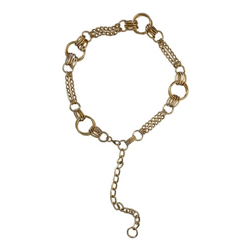 Ceinture chaîne en métal doré