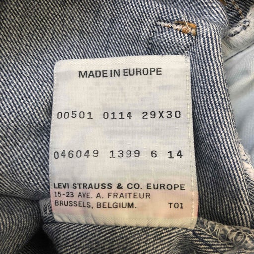 Jean Levi’s 501 W29L30